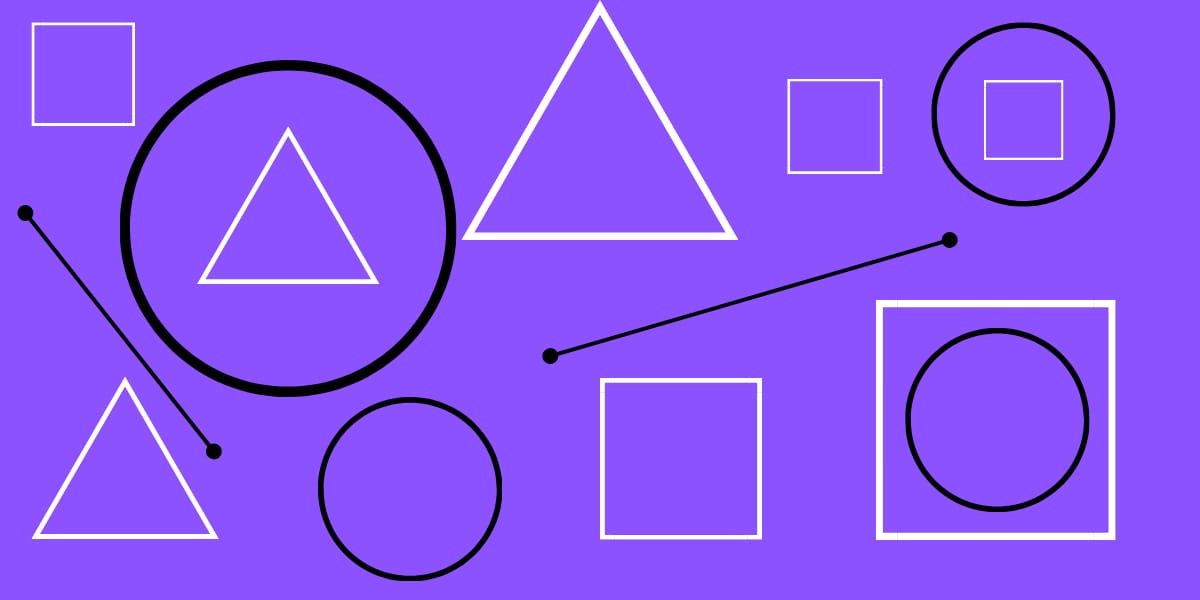 basic mathematical shapes learning on online math classes for grade 1