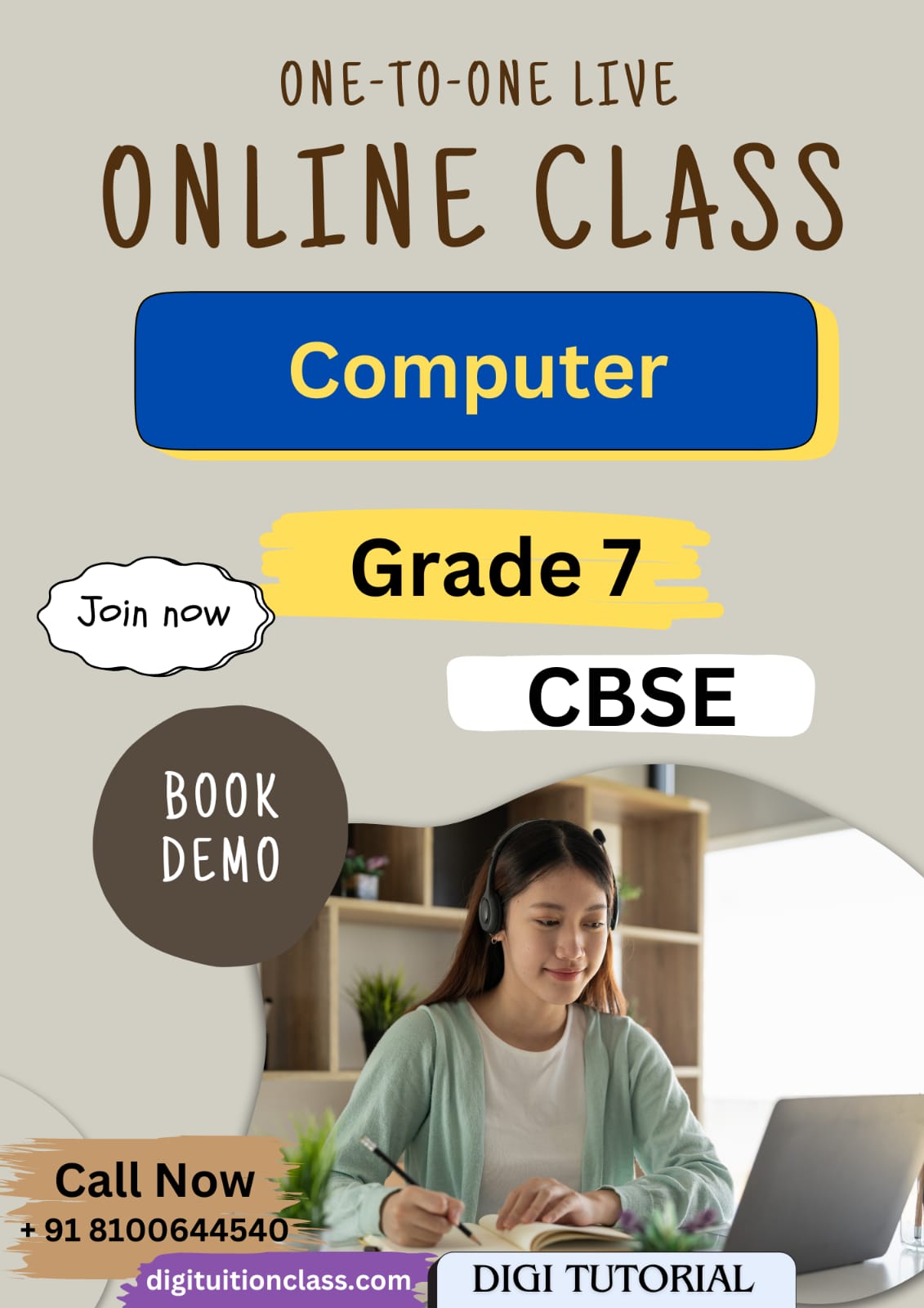 Online tuition for class 7 CBSE on Computer