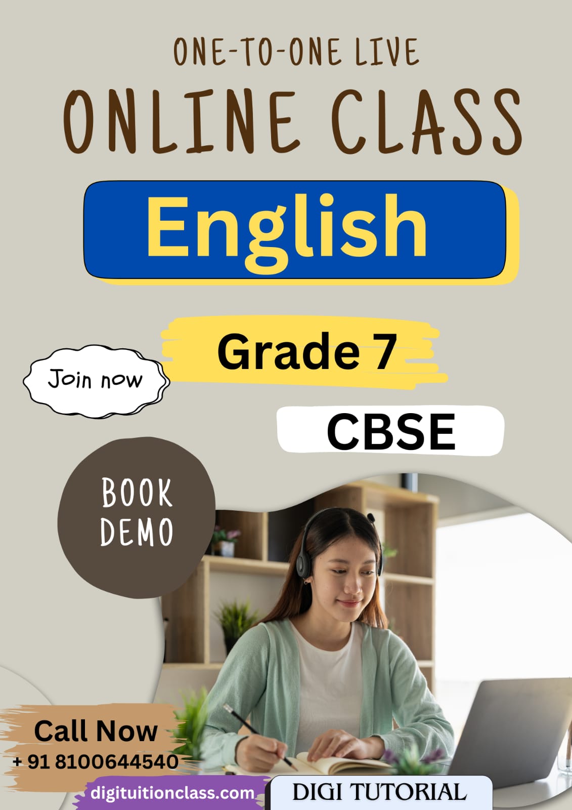 Online tuition for class 7 CBSE students on English