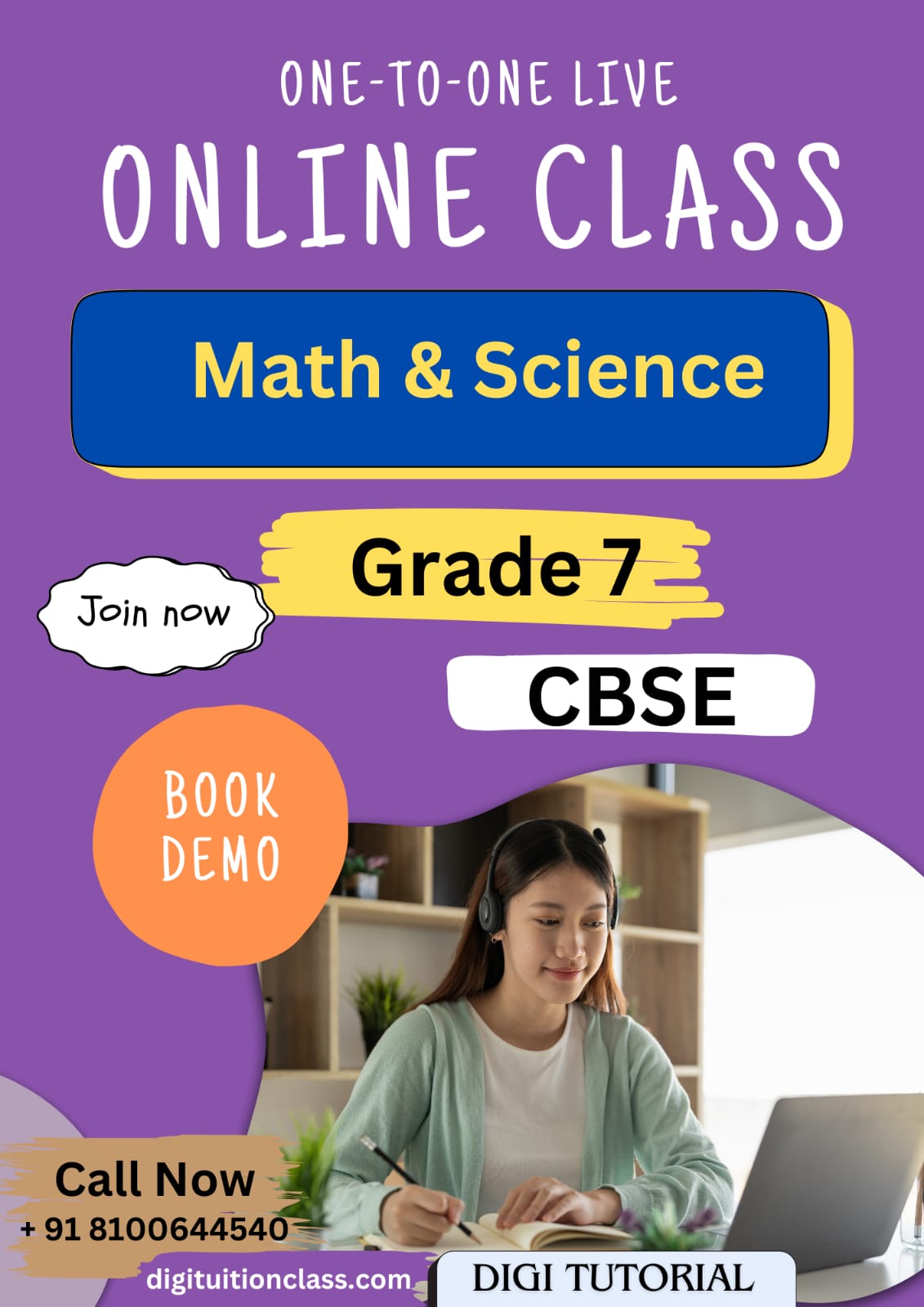 Online tuition for class 7 CBSE students on Math & Science