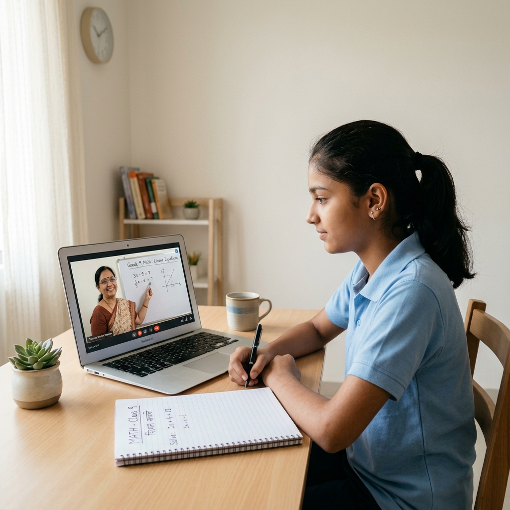 online class 9 Maths tuition on One to one mode