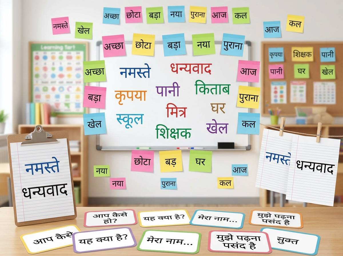 basic Hindi basic vocabulary learning as a part online Hindi tuition class 6