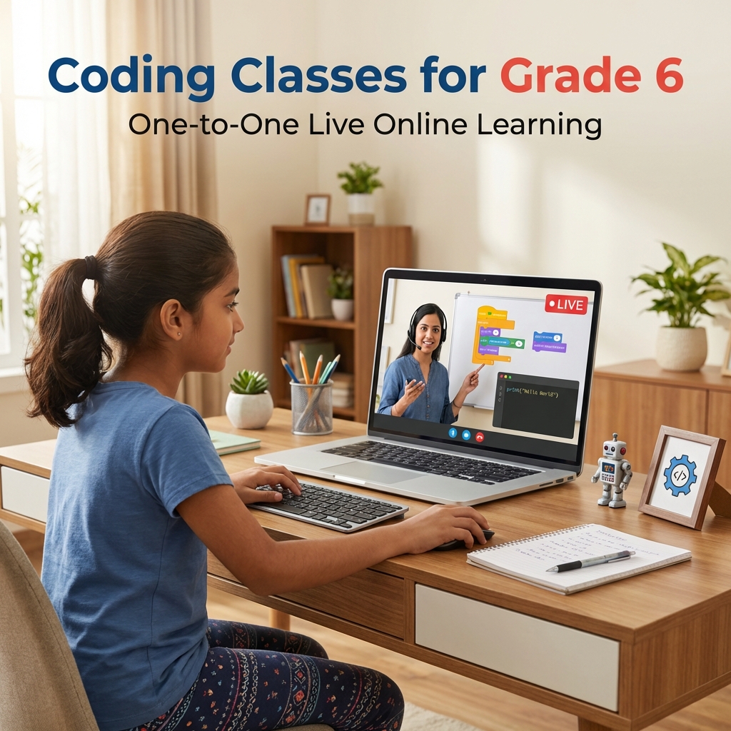 Online tuition for class 6 on Coding