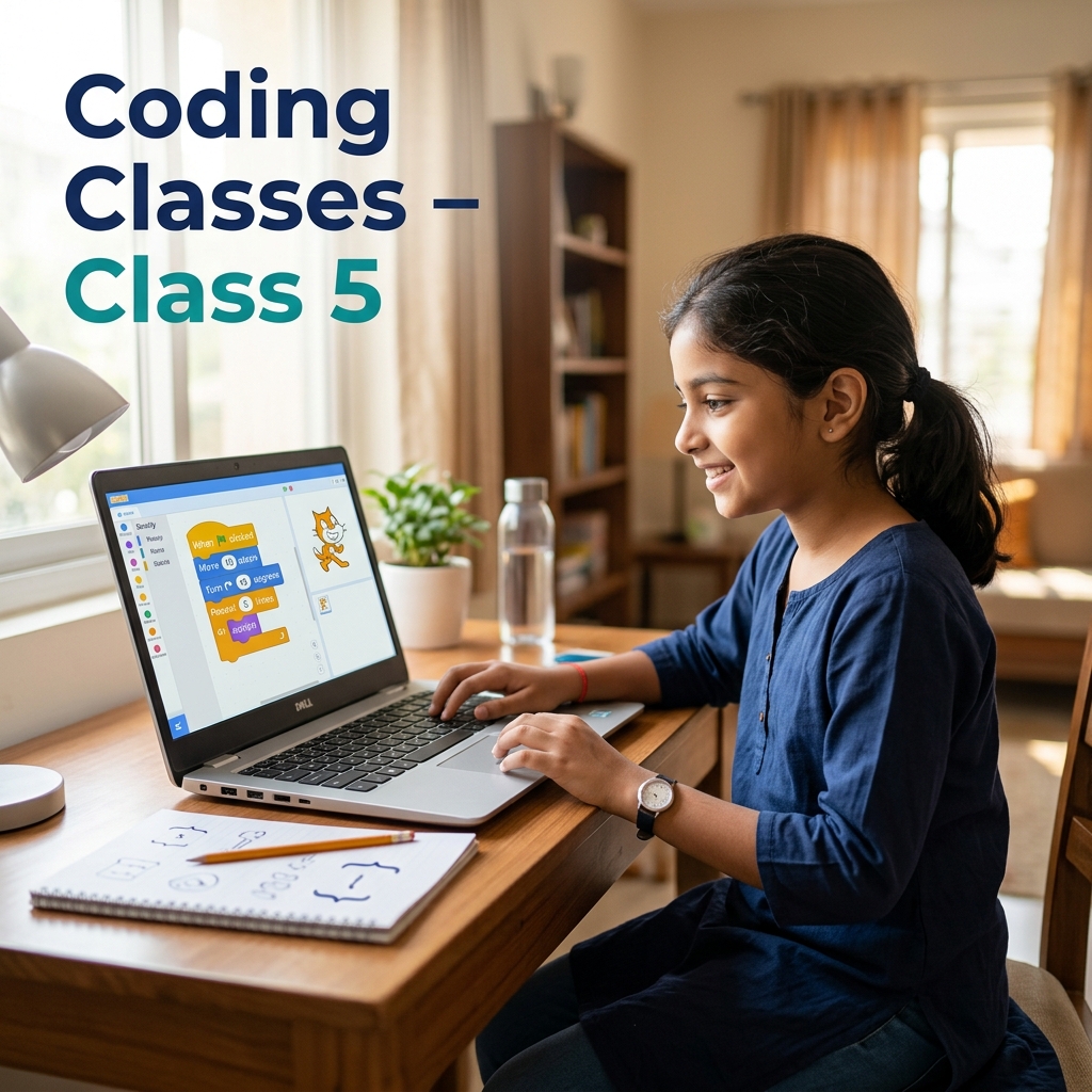 Online tuition on coding for grade 5