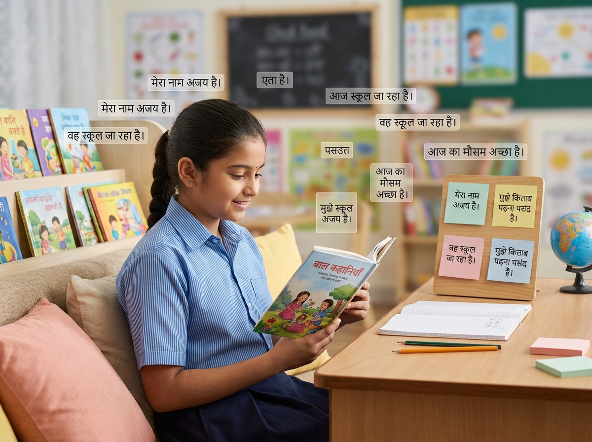 Hindi reading skills improvement