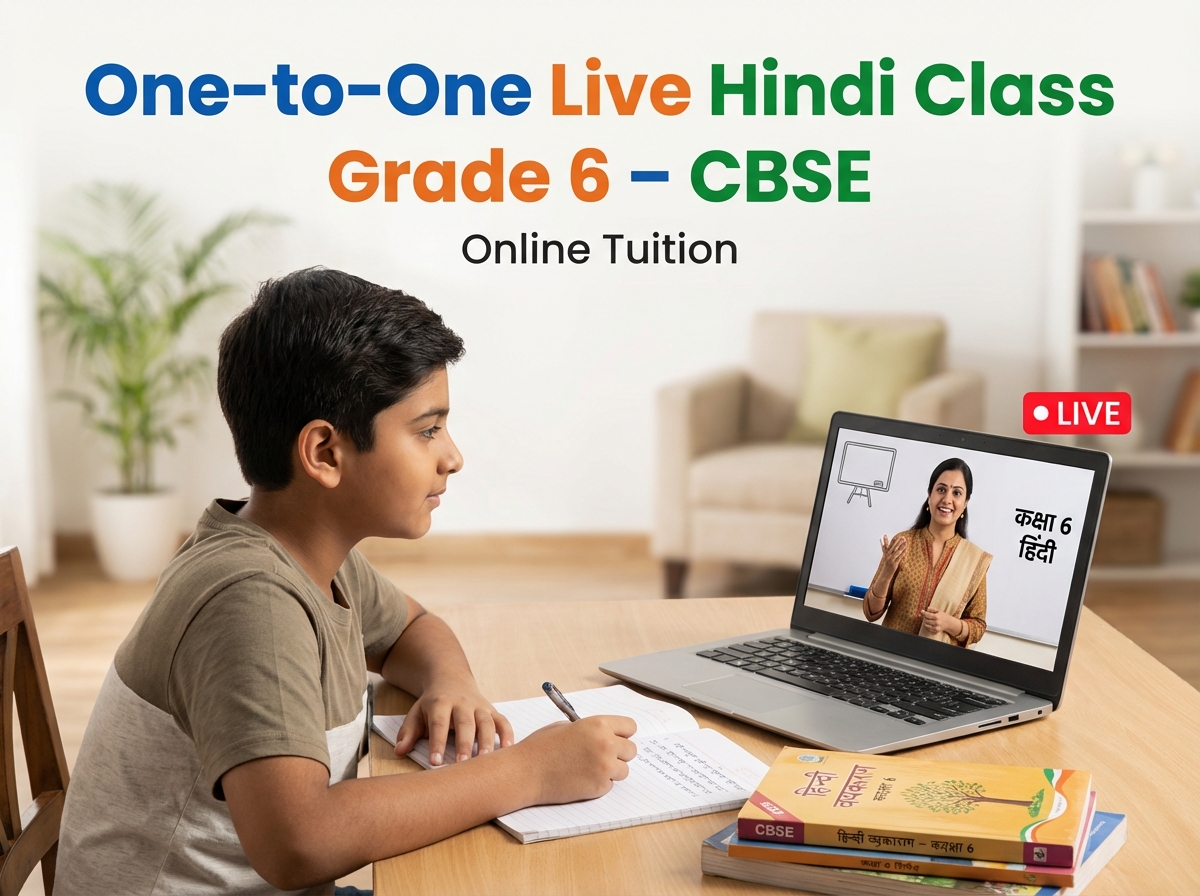 One to one online Hindi tuition class 6