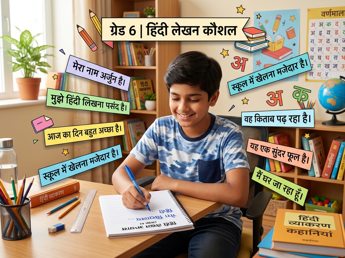 Hindi writing skills development
