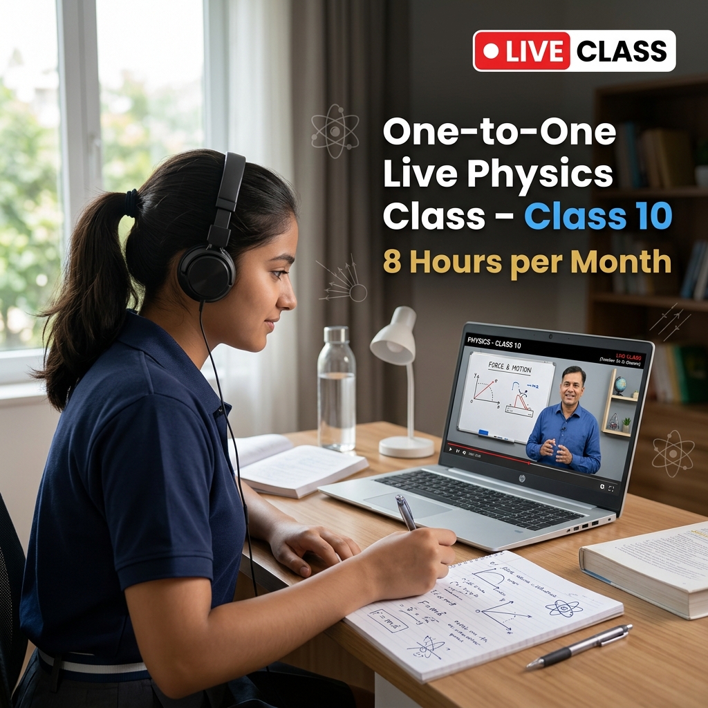 ICSE Physics class 10 tuition online for 8 hours per month