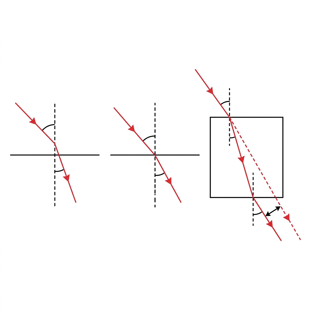Refraction of Light at Plane Surfaces for class 10 ICSE