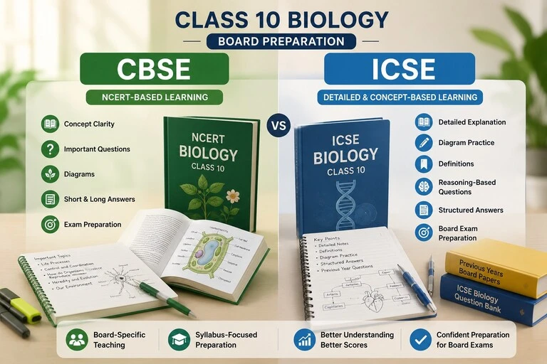 CBSE and ICSE Class 10 Biology board exam preparation