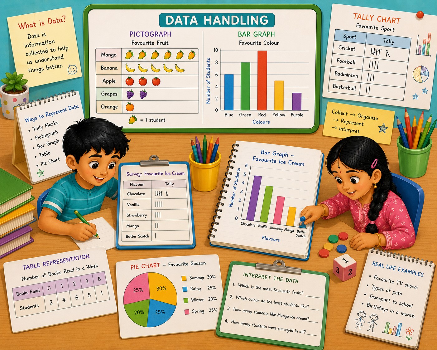 Data Handling concept from class 4 maths