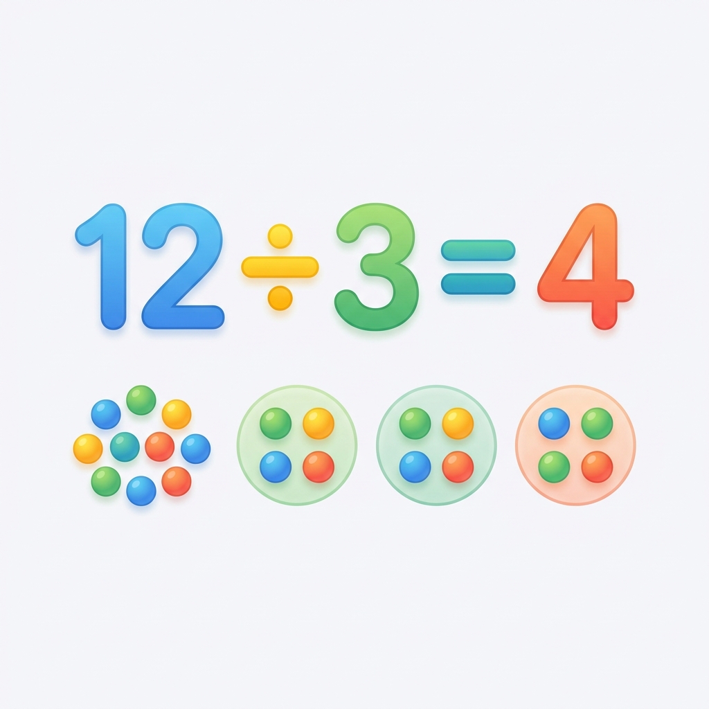 Basic division concept of Math for class 2