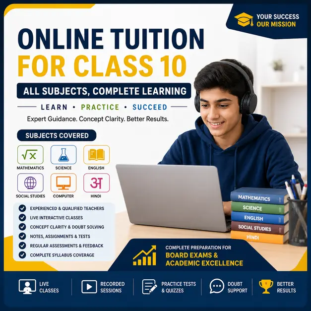 Online tuition for class for CBSE, ICSE & State Board students