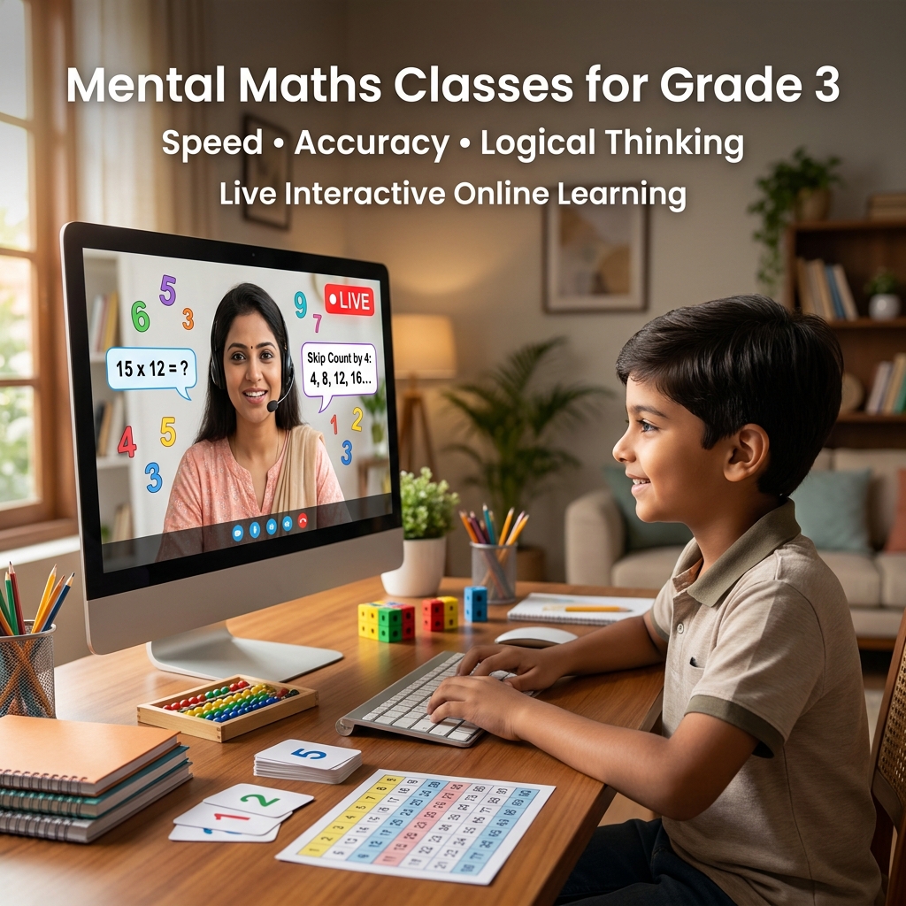 online one to one tuition on Mental Maths for class 3