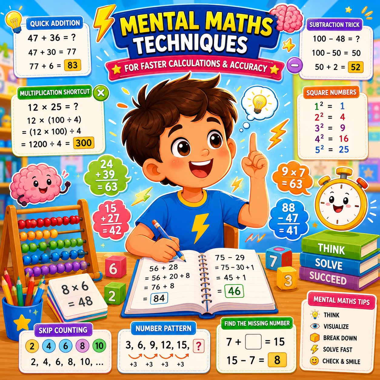 Mental maths for class 3