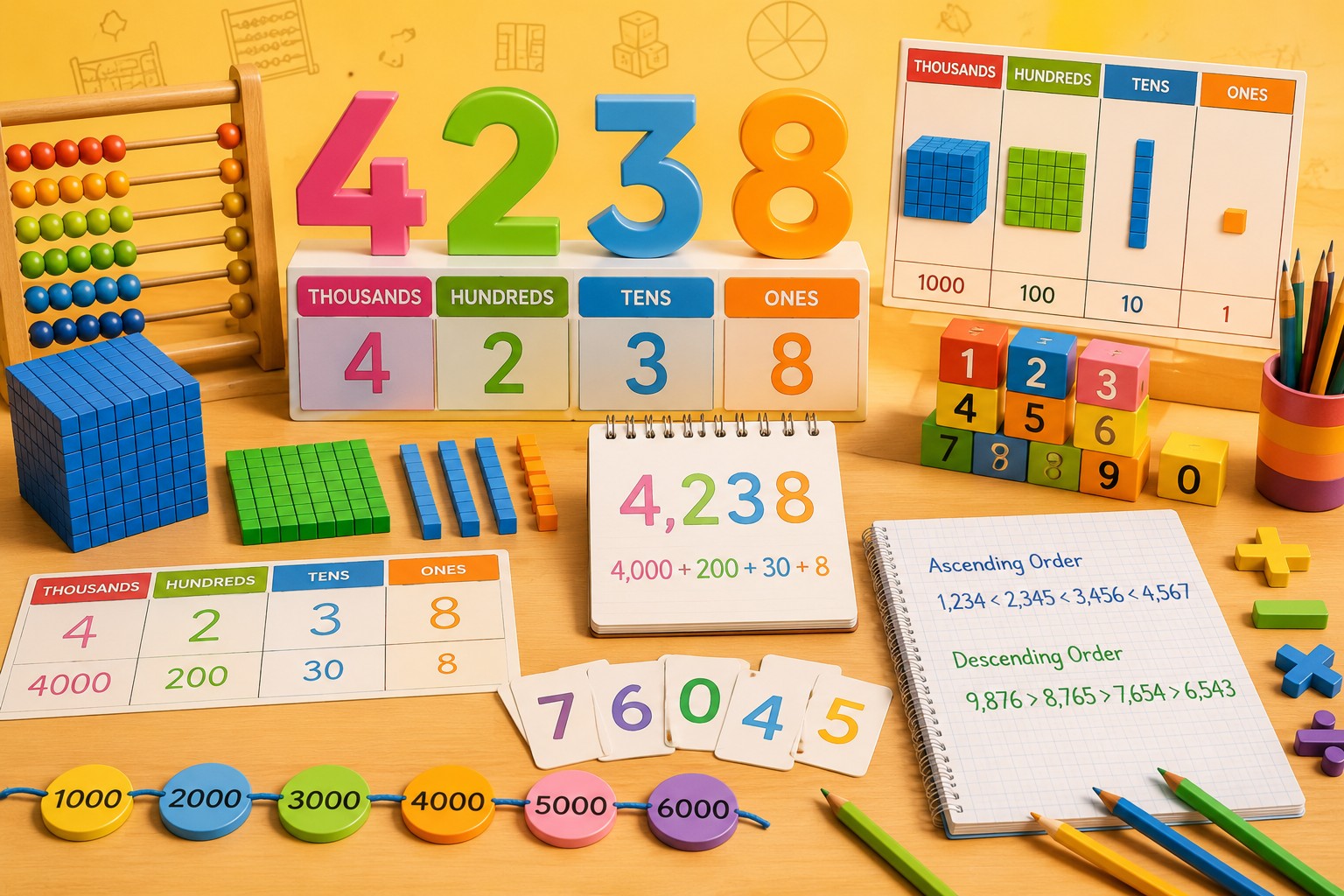 Number system and place value concept learning from one to one online classes for class 4