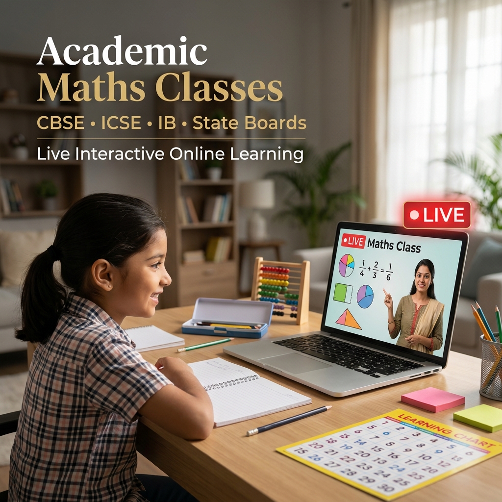 Online math classes for class 3 for CBSE. ICSE, IB, State board students