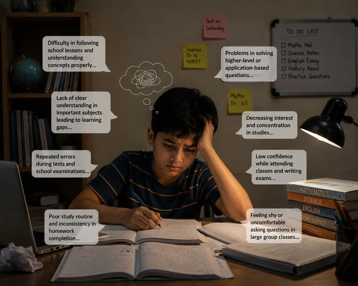 Student facing lot of challenges on Studying the subjects