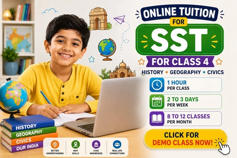 Online tuition for class 4 on SST