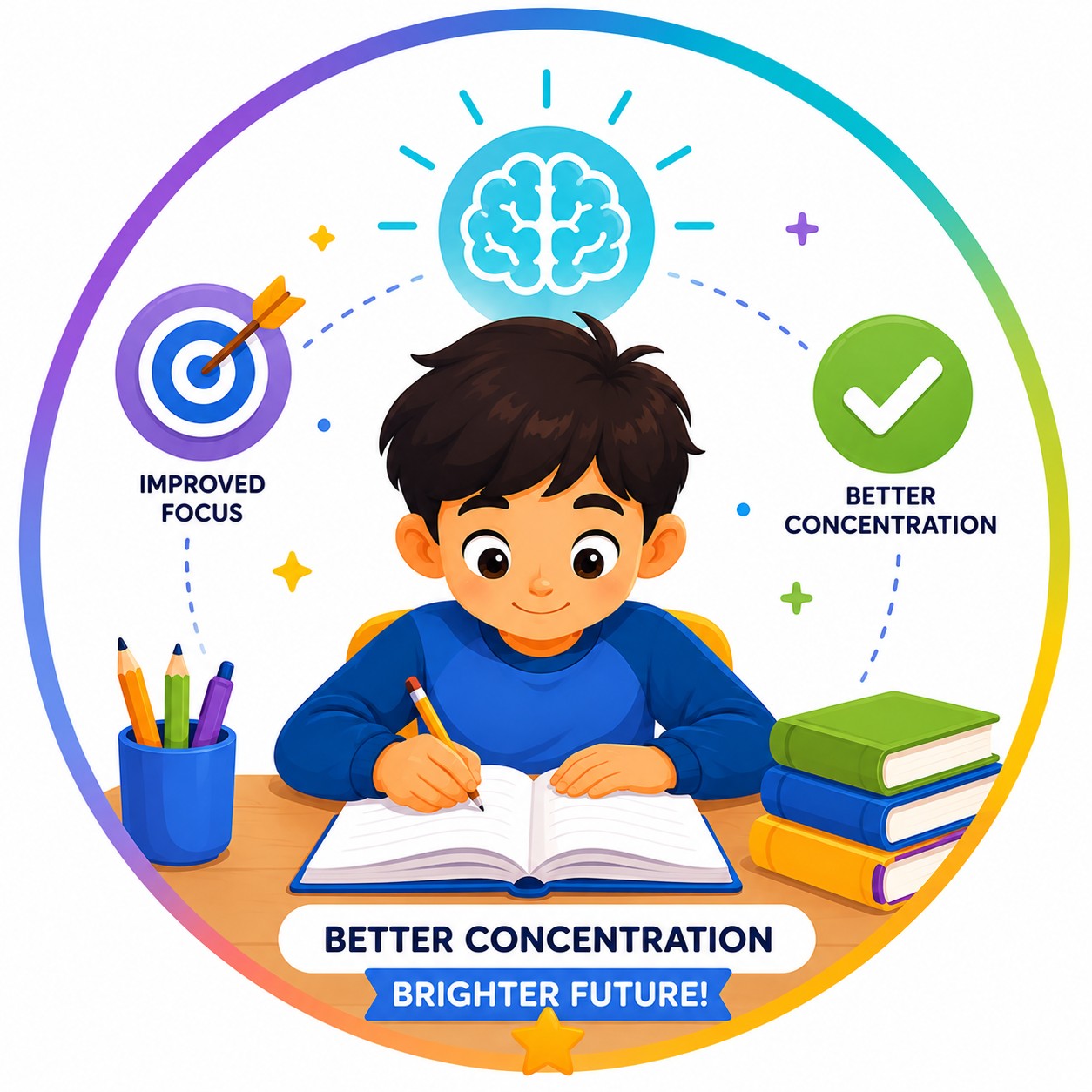 Better concentration on study