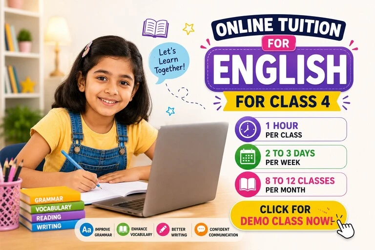 Online English tuition for class 4 students