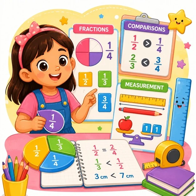 Fraction chapter learning from class 3 tuition