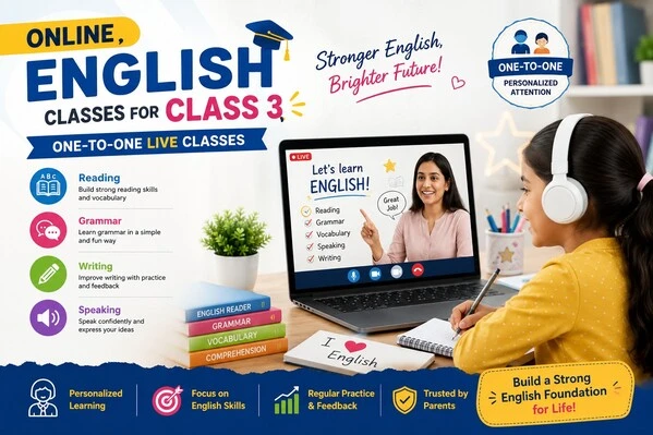 Online English tuition for class 3 students