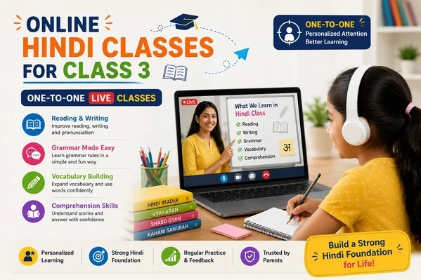 Online Hindi tuition for class 3 students