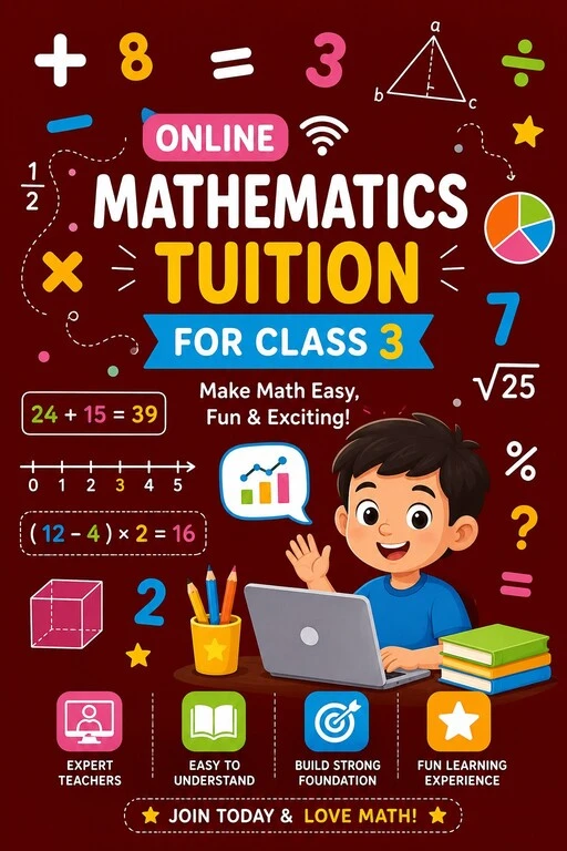 online Maths tuition for class 3