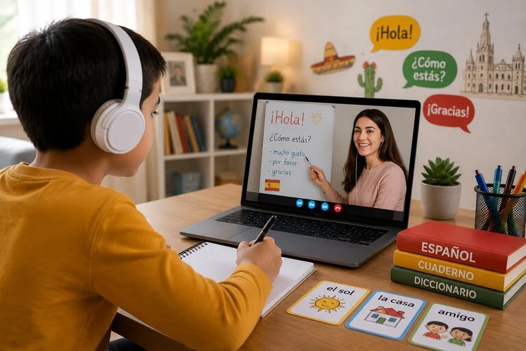 online Spanish Language tuition for class 5