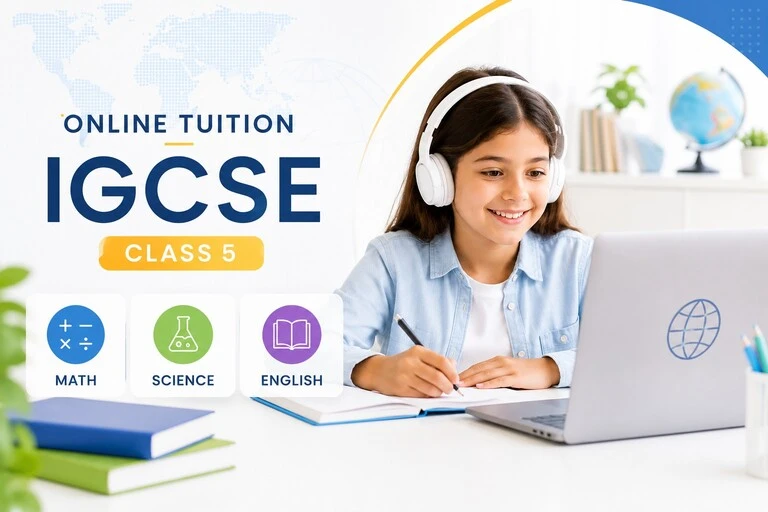 Online class for grade 5 for IGCSE curriculum