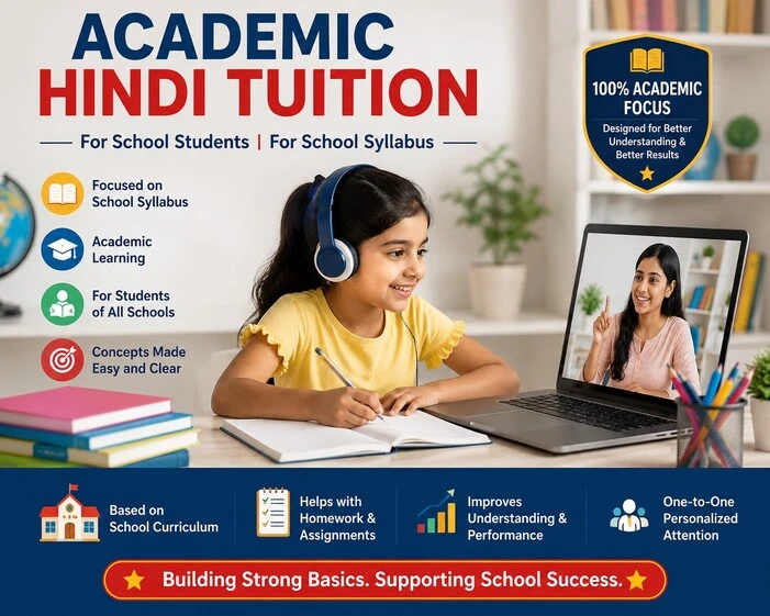 Online Hindi tuition for class 4 students